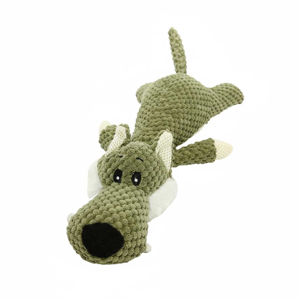 Crocodooo™ – Peluche Couineuse & Résistante
